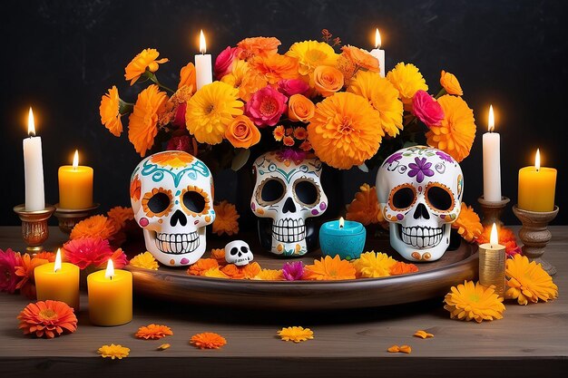 El día de los muertos.