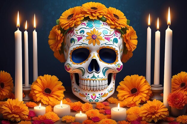 El día de los muertos.