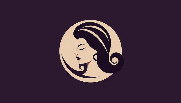 dia de la mujer emprendedora logo minimalista 2d