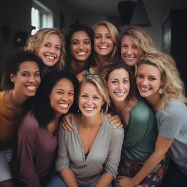 día de la mujer grupo de personas femeninas para el día mundial de la mujer