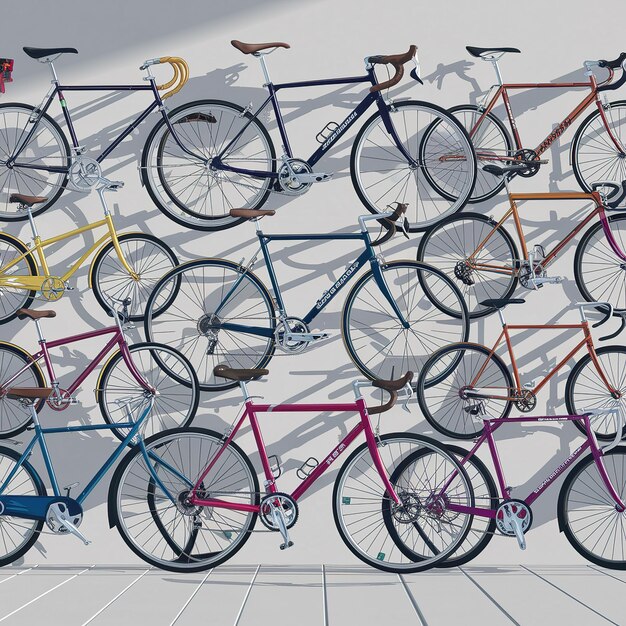 El Día Mundial de la Bicicleta aislado en el fondo