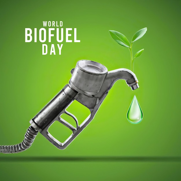 Día Mundial de los Biocombustibles con esta ilustración creativa