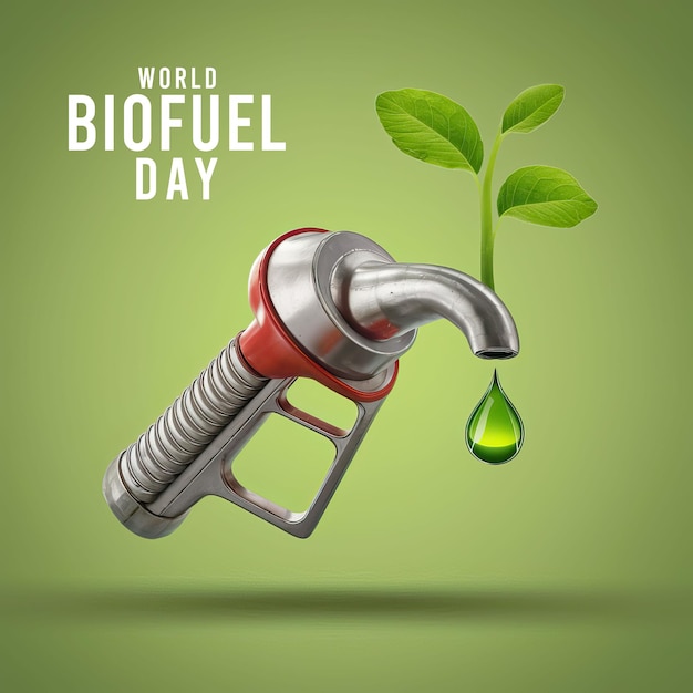 Día Mundial de los Biocombustibles con esta ilustración creativa
