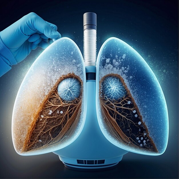 Foto día mundial contra la enfermedad pulmonar obstructiva crónica