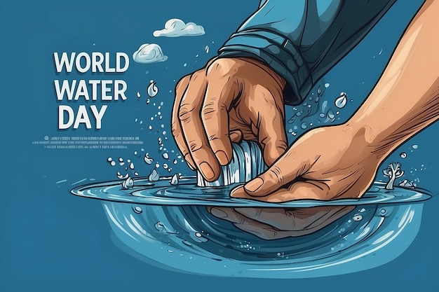 Dia Mundial da Água: 22 de Março (Vector Illustration)