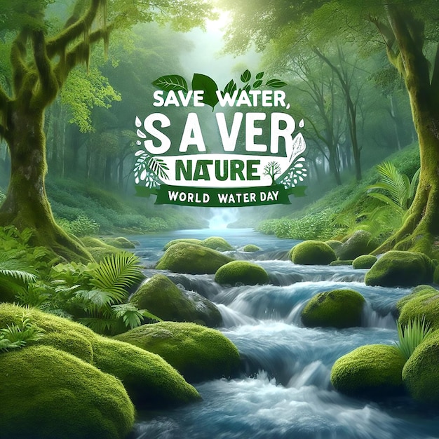 Dia Mundial da Água Conserve a Água imagem ai genara