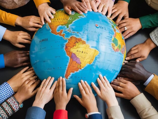 Foto dia mundial da população com comunidades diversas