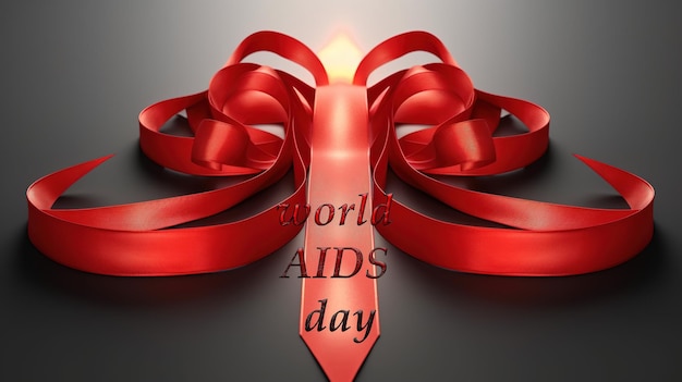 Dia Mundial da SIDA Dia Internacional do HIV Síndrome de Deficiência Imune Adquirida Ajudar os Doentes em Necessidade Prevenção e Precaução de Doenças Indefensáveis banner copiar texto de fundo de espaço
