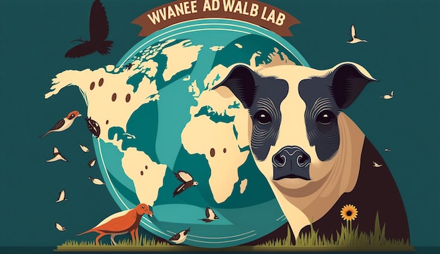 Dia Mundial do Bem-Estar Animal Generative Ai