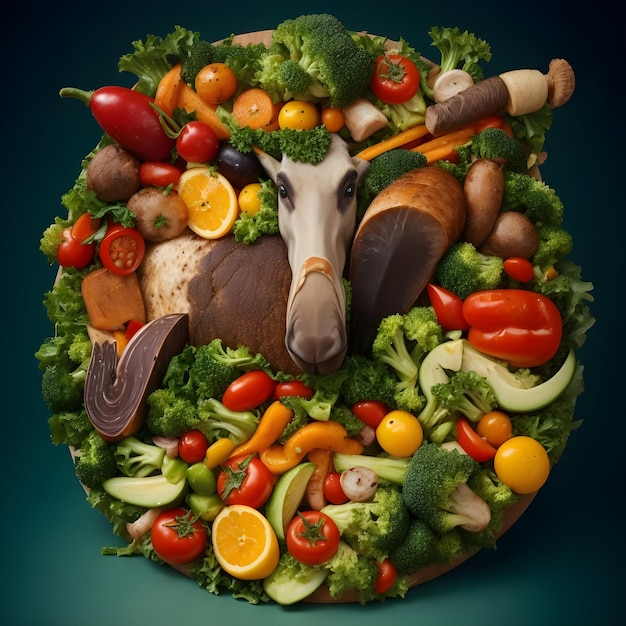 Dia Mundial do Vegetariano vegano Ai Gerado