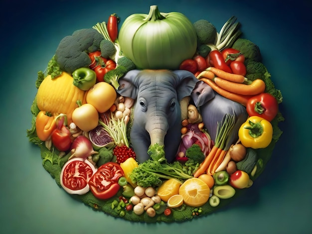 Dia Mundial do Vegetariano vegano Ai Gerado