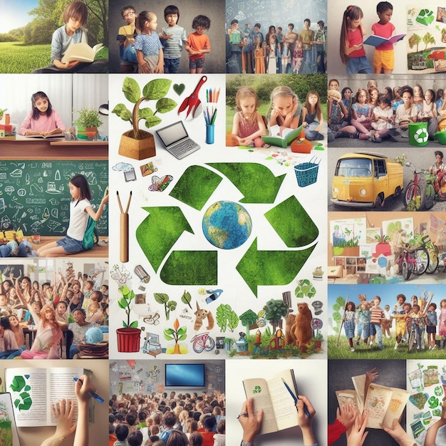 Foto día mundial de la educación ambiental día de la educación ambiental medio ambiente verde