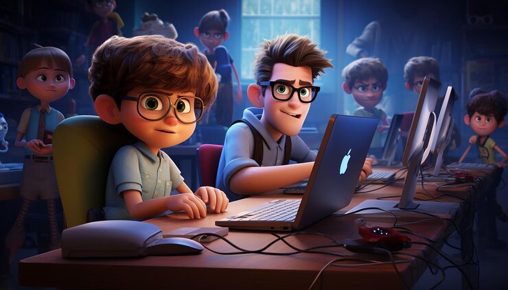Foto el día mundial de los estudiantes estilo pixar
