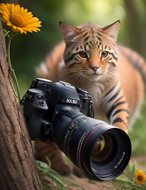 Día Mundial de la Fotografía 2023 Fotógrafo para el Tigre Cheetah