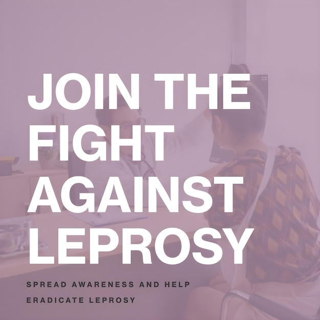 Foto día mundial de la lepra