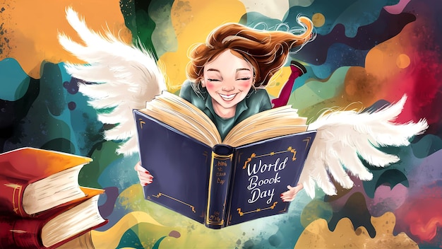 Día Mundial del Libro 23 de abril Arte del boceto Arte digital