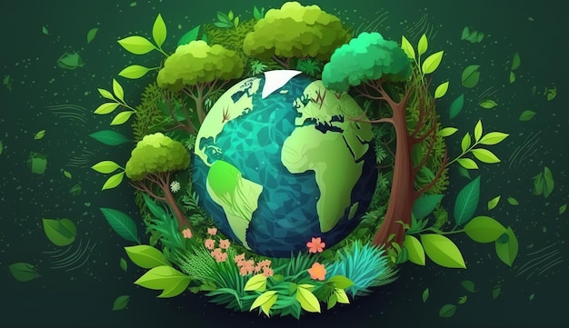 Día Mundial del Medio Ambiente Importancia de proteger la naturaleza Medio ambiente Día Mundial de la Tierra Ia generativa