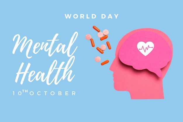 Día Mundial de la Salud Mental creado utilizando la tecnología de IA generativa