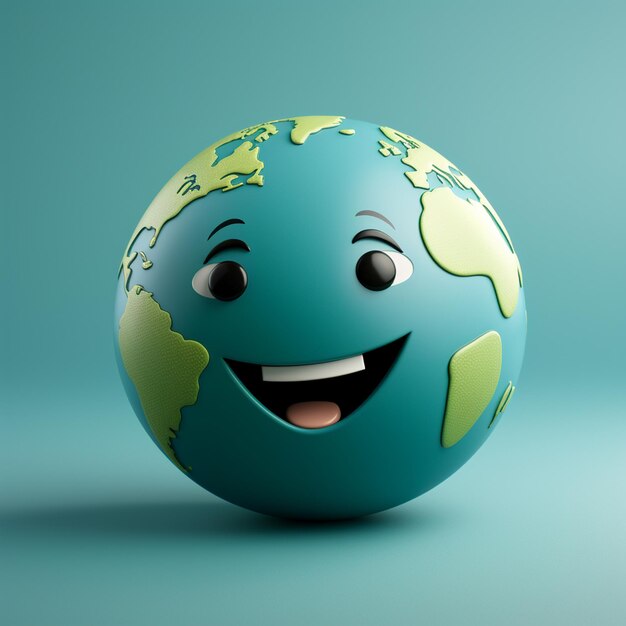 Día mundial de la sonrisa con cara de sonrisa feliz.