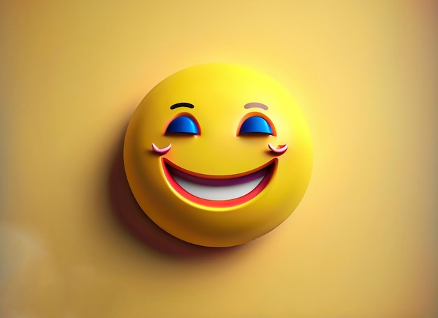 Foto el día mundial de la sonrisa con los emoji sonrientes