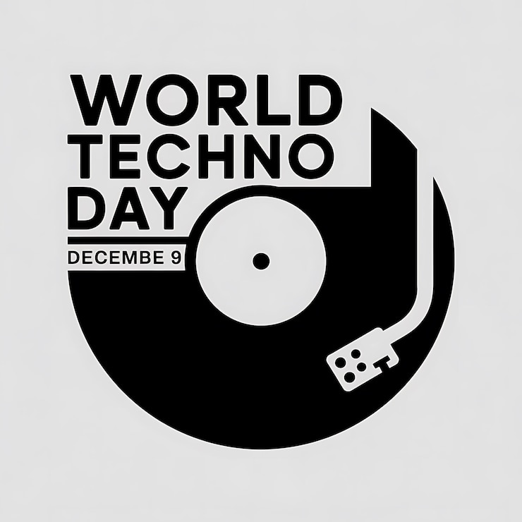 Foto día mundial del techno en honor a los pioneros del techno y la música de baile