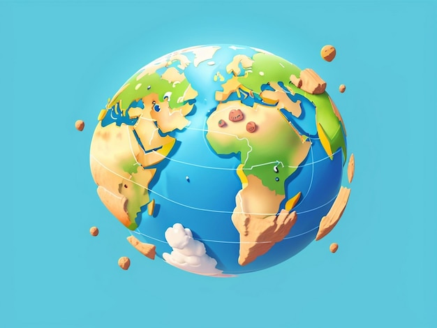 Día Mundial de la Tierra con el Planeta Tierra
