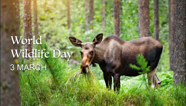Foto el día mundial de la vida silvestre