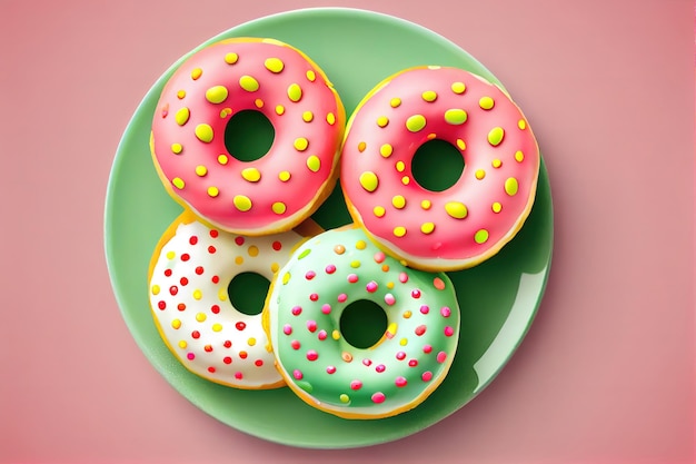 Dia Nacional do Donut Confeitaria de massa frita Lanches Sobremesa Comida Generativa Ai