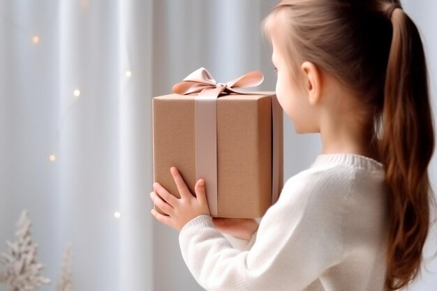 Foto día del niño un niño que recibe o da un regalo el día del niños es una fecha conmemorativa que se celebra cada año en honor de los niños cada país tiene una fecha de celebración el 12 de octubre en brasil