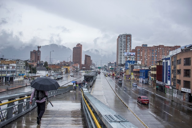 Un día nublado en bogota