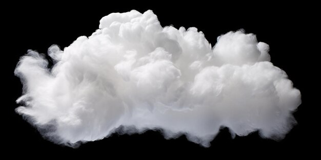 Foto un día nublado con una nube blanca y esponjosa ia generativa