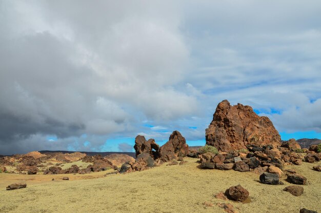 Día nublado en el Parque Nacional del Teide