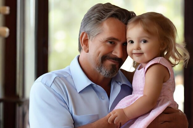 el día del padre el padre se despoja con su pequeño hijo