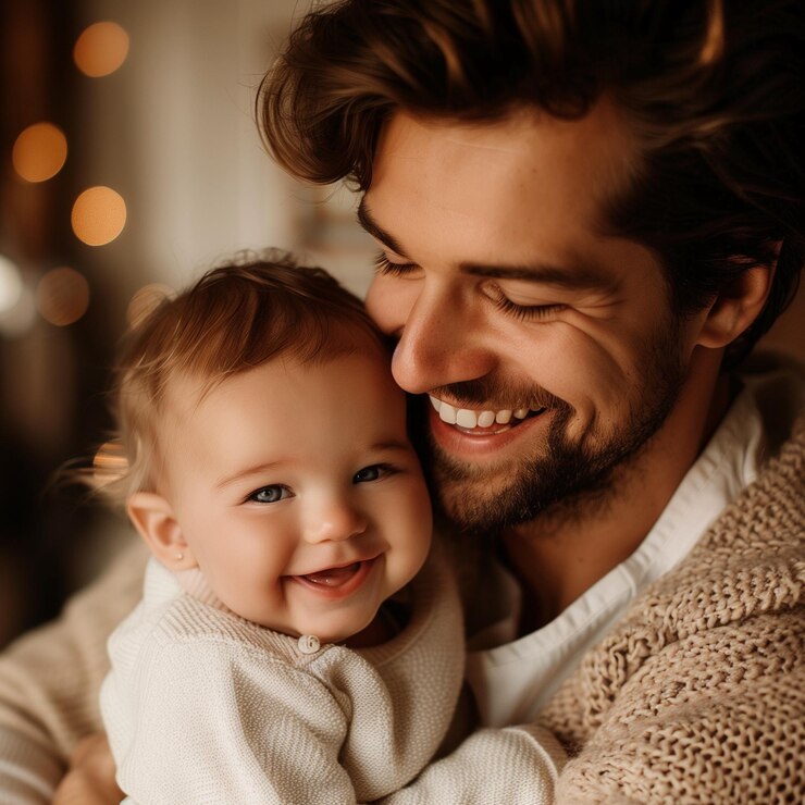 El día del padre y su bebé.