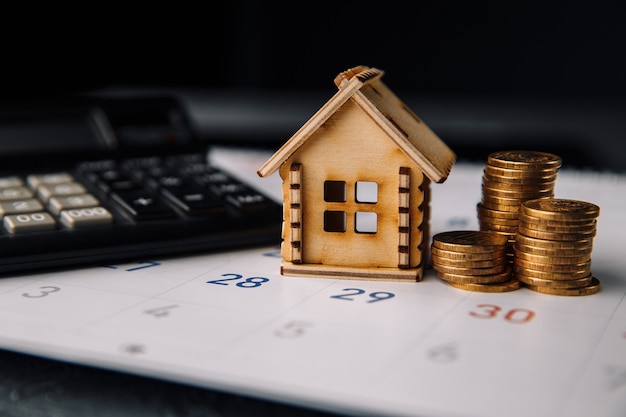 Día para pagar la hipoteca, la planificación de la compra de una nueva casa o bienes raíces