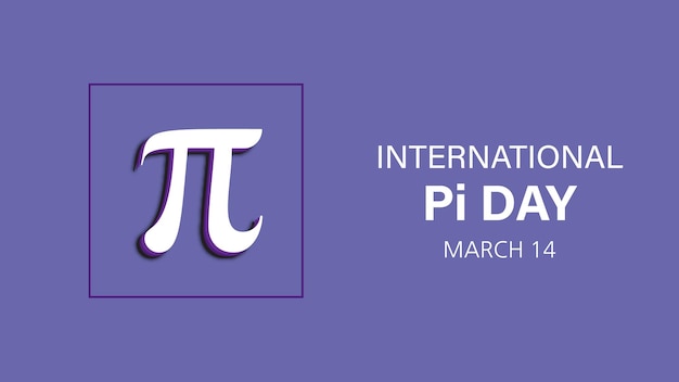 Día Pi Día internacional del pastel 14 de marzo con símbolos circulares ilustración vectorial fondo de color gris