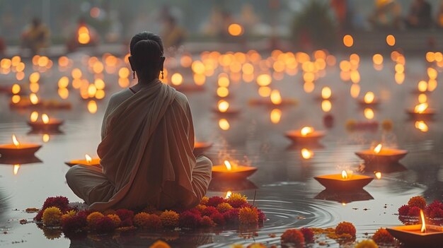 Foto el día de la puja de magha asanha visakha