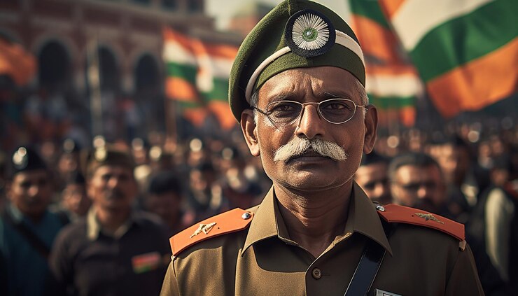 Foto día de la república de la india sesión de fotos profesional generada por inteligencia artificial