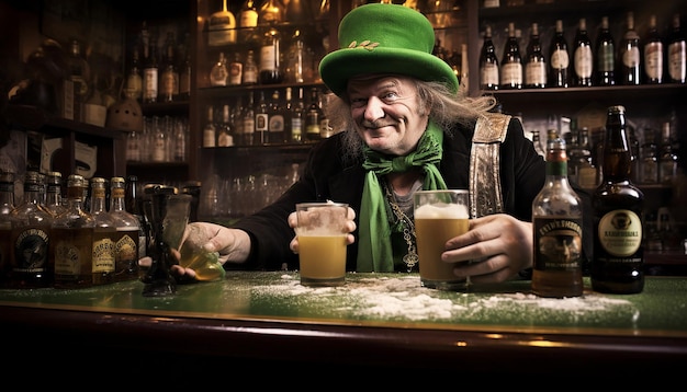 El día de San Patricio es gracioso.