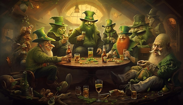 El día de San Patricio es gracioso.