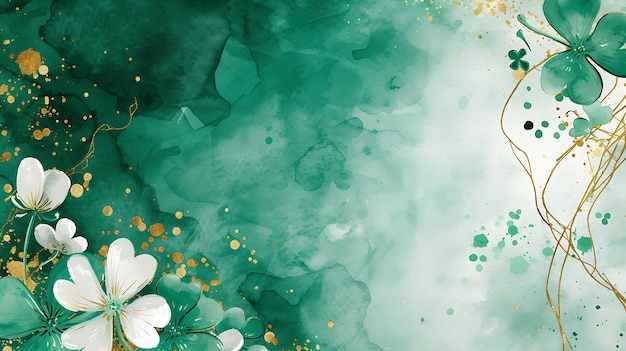 Día de San Patricio fondo sin costuras con espacio de copia