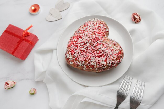 Día de San Valentín de fondo