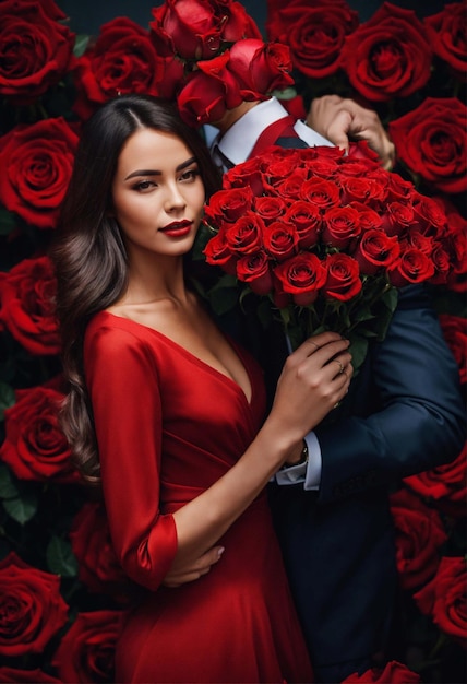 Foto el día de san valentín pareja amor