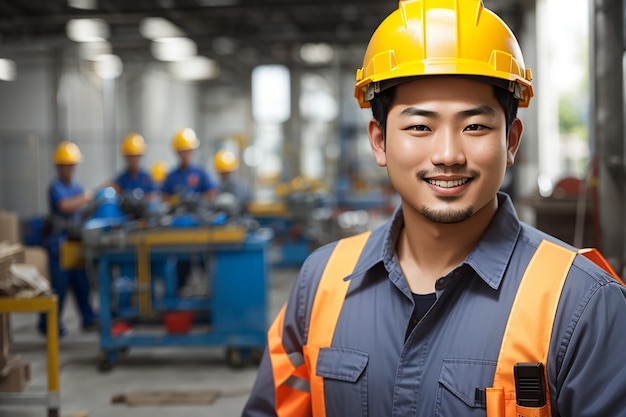 día del trabajo hombre trabajador constructor casco de seguridad uniforme de seguridad