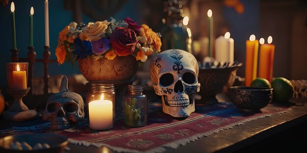 Día tradicional del altar muerto