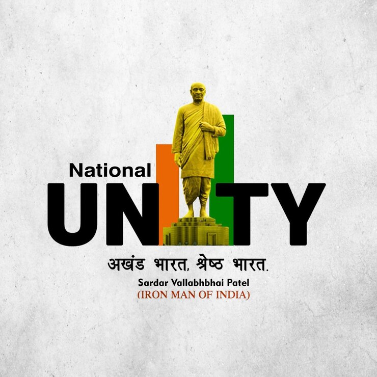 Día de la Unidad Nacional Sardar Patel Jayanti festival cultural indio bharat publicación en las redes sociales e imagen