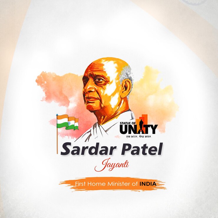 Día de la Unidad Nacional Sardar Patel Jayanti festival cultural indio bharat publicación en las redes sociales e imagen