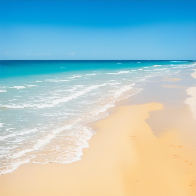 Un día de verano con una impresionante vista a la playa.