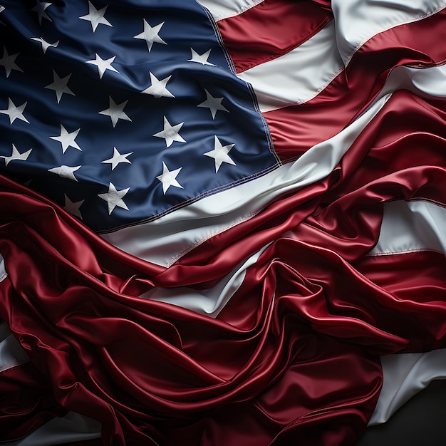 Día de los VeteranosFeliz concepto del Día de los Veteranos banderas estadounidenses contra un fondo de pizarra 11 de noviembre
