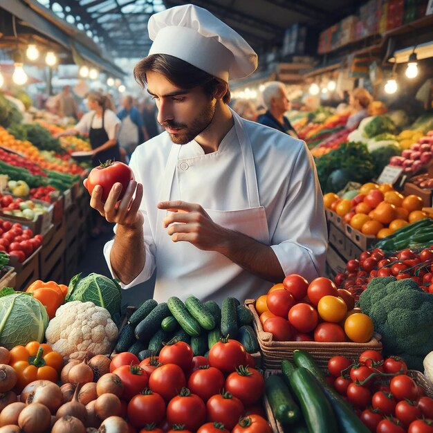 Un día en la vida de un chef de comida